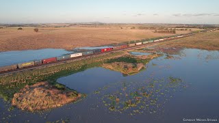 7MP5 Pacific National Container Freight Train (24/12/2022) - PoathTV Australian Railways