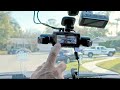 neideso 360° dash cam front rear and inside 4 channel