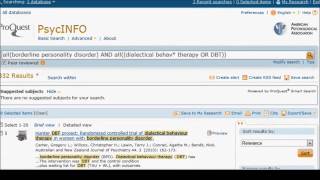 Introduction to PsycINFO
