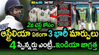 Australia 3 Changes For 2nd Test Against Team India|IND vs AUS 2nd Test Latest Updates|Filmy Poster
