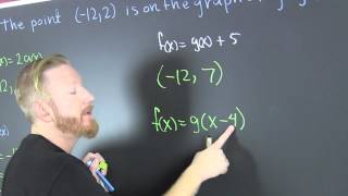 Translating a Point Using Function Notation and Shifts