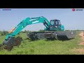 the first amphibious excavator in africa（sunward）