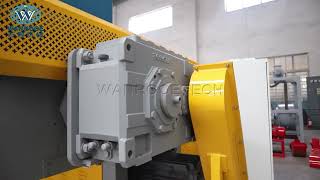 Special design HDPE pipe shredder machine single shaft shredder WANROOE