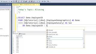 Intermediate SQL Tutorial | Aliasing