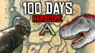 I Survived 100 Days In Hardcore Ark Survival Evolved... Here's What Happened