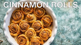 Puff Pastry Cinnamon Rolls | You Won't Believe How Quick These Are!