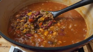 Chili Recipe - How to Make Homemade Chili - Easy Delicious One Pot Meal - The Hillbilly Kitchen