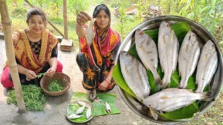 নদীর দাঁতনে মাছের তেলঝাল ও শীতের তাজা ছোলা শাকের ঘন্ট রান্না | Datne Macher Recipe | Village Food