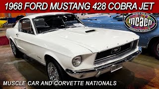 🏁 1968 Ford Mustang 428 Cobra Jet Factory Engineered Race Car at MCACN Show V8TV