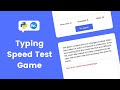 How To Create Typing Speed Test Game Using KivyMD And Python | Typing Speed Test Game