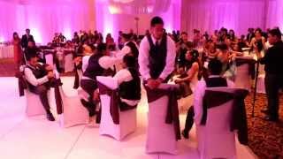 The Groomsmen Surprise New Bride with an Epic Dance Set!