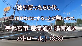 独りぼっち５０代、土曜日なのにすることが無いので、宇都宮市 産業通り 陽南通り パトロール！？（3/3）