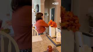Siblings prank mom with inflatable costumes