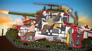 Life inside a M4 Sherman (Cross Section)