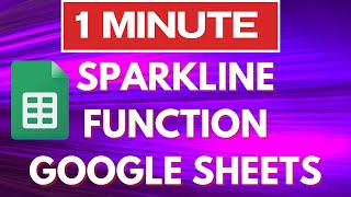 Sparkline Function | Google Sheets (Easy)
