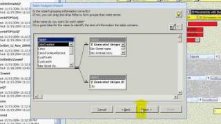 Access 2007. Database Tools. How to use the TABLE ANALYZER