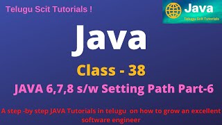 Java||class -38||JAVA Path Setting||Java Tutorial for Beginners - in Telugu and English