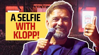 Jurgen Klopp's SELFIE at Liverpool farewell event + his call to Arne Slot!