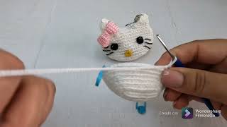 Monedero de hello  Kitty en crochet#tutorial #mochilawayuu #artesanal