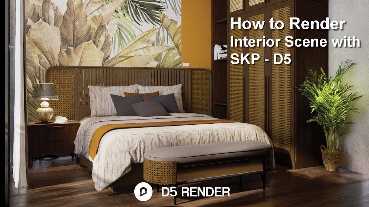 How To Create Realistic Interior Render With SketchUp D5 Real-Time ...