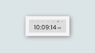Digital clock using HTML CSS and JavaScript with free source code | Simple JavaScript project