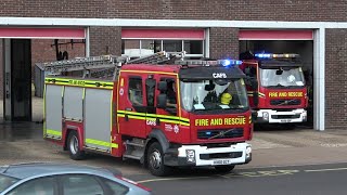 Cosham Double Turnouts! JH23P1 & JH23P7  (Volvo FL) - Hampshire & Isle of Wight Fire and Rescue