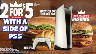 "BURGER KING GIVING AWAY THE PS5"