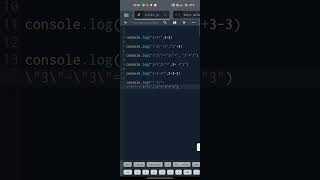 Javascript types to add string and number | javascript tutorial #javascript #shortfeed