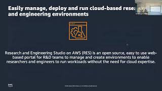 AWS Cloud Technology March 7 2024  - Research and Engineering Studio