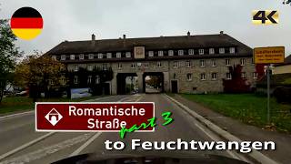 Driving the Romantische Straße in Germany to Feuchtwangen | fall 2024 | 4K