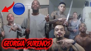 Sureños In Atlanta Georgia Prisons🔵 Caught With Kitanas "Crazy Sword Play" 🎉