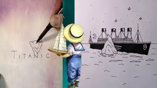 How to draw a Titanic easy drawing | short video | #art #Short