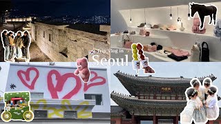 【Seoul Vlog】3泊4日のソウル満喫女子旅🇰🇷│ 韓国 │ 卒業旅行 │ 東大門 │ 聖水 │ 狎鴎亭 │ カロスキル │