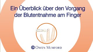 Ein Überblick über den Vorgang der Blutentnahme am Finger