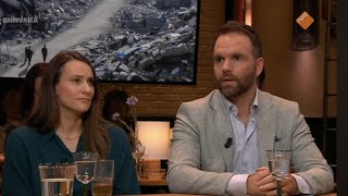 Reactie bij talkshow Barlaat over de uitspraken van Trump over Gaza.