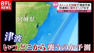 【AI】津波の浸水を瞬時に予測！ 東日本大震災の教訓生かし「南海トラフ地震」での活用に期待『every.特集』