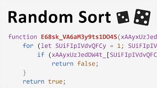 Random Sort in Javascript