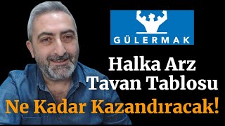 Gülermak Ağır Sanayi #glrmk Halka Arz Tavan Tablosu Kaç Tavan Gidecek Ne Kadar Kazandıracak