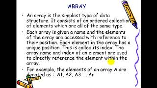 Array Data Structure in pashto