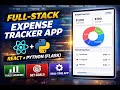 Expense Tracker Web App | React Frontend + Python Flask Backend | Full-Stack Project 2026 !!