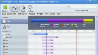 Google Chrome Developer Tools: Inspecting elements and resou
