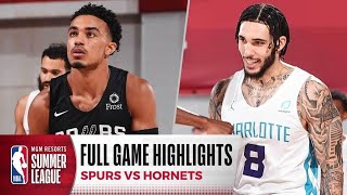 SPURS at HORNETS | NBA SUMMER LEAGUE | FULL GAME HIGHLIGHTS