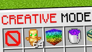 I Secretly Used CREATIVE MODE for 24 HOURS...