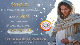 CSI IMMANUEL CHURCH - CBE - 18 |   SUNDAY SERVICE  | 08-DEC--2024