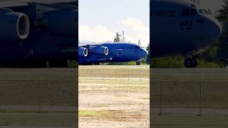 C-17 Globemaster III taxiing fast in Honolulu Int’l Airport #globemasteriii #militaryplane #usaf