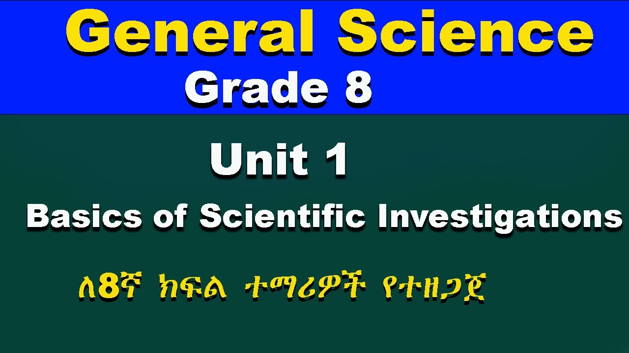 Chemistry Grade 8 Unit 1 At Harold Olmstead Blog