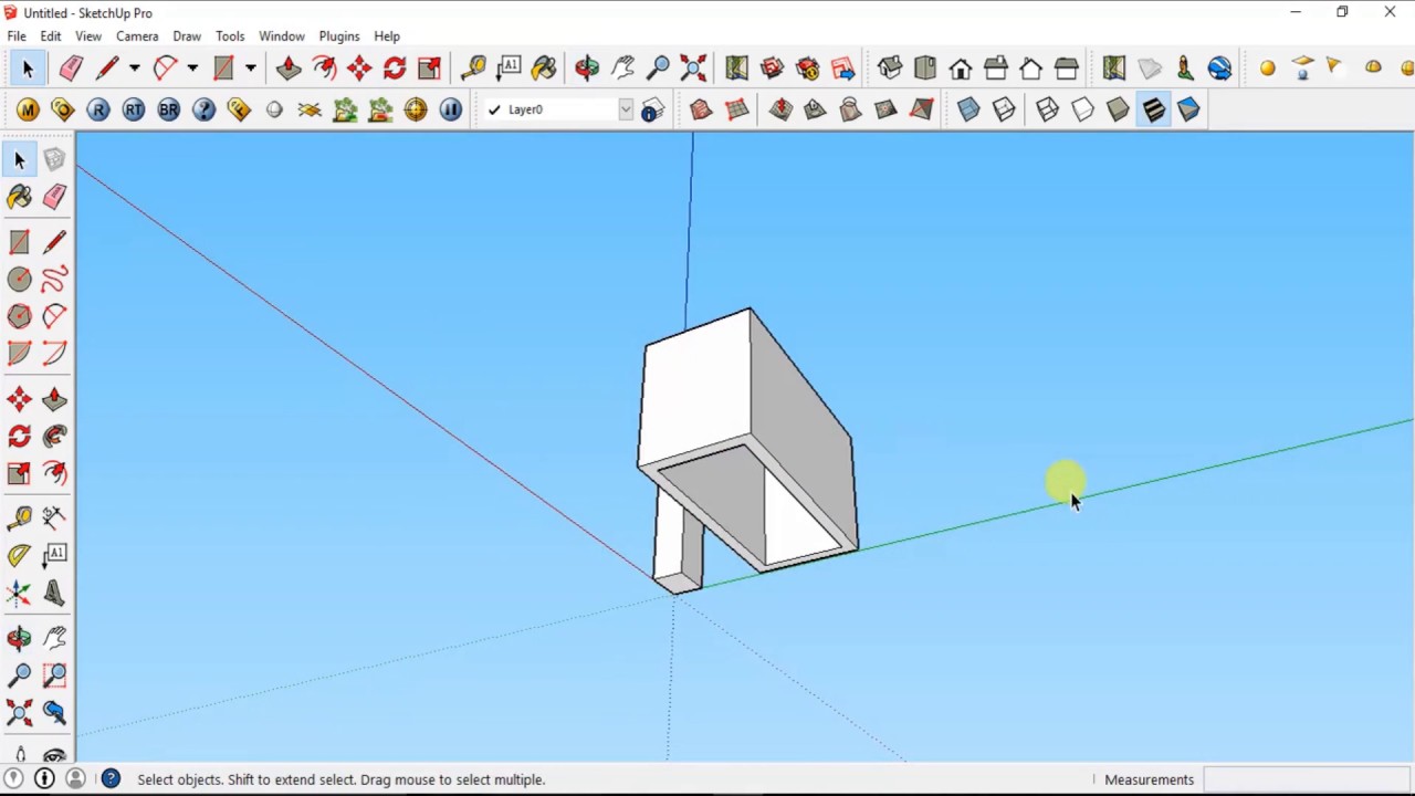 Sketchup Tutorial For Beginnerspart 1 Youtube