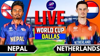 Nepal vs Netherlands T20 Match Live | Live Score & Commentary | NEP vs NED Live | T20 World Cup 2024