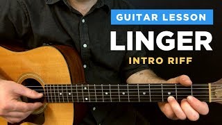 🎸 LINGER intro riff w/ tab (Cranberries) • Easy fingerstyle guitar lesson