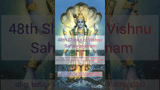 Vishnu Sahasranamam 48th Shloka | ವಿಷ್ಣು ಸಹಸ್ರನಾಮ 48ನೇ ಶ್ಲೋಕ #vishnu #shloka #overcomeobstacles